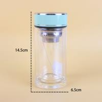 007中短实心底旺彩盖玻璃杯220ml 2